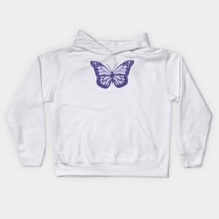 Purple Butterfly Kids Hoodie